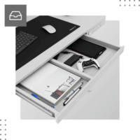 Huzaro MA-Leader 8.2 Elektromosan állítható Gamer asztal 120 x 60 x 72-118 cm - Fehér