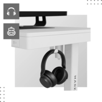 Huzaro MA-Leader 8.2 Elektromosan állítható Gamer asztal 120 x 60 x 72-118 cm - Fehér