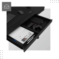 Huzaro MA-Leader 8.2 Elektromosan állítható Gamer asztal 120 x 60 x 72-118 cm - Fekete