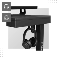 Huzaro MA-Leader 8.2 Elektromosan állítható Gamer asztal 120 x 60 x 72-118 cm - Fekete