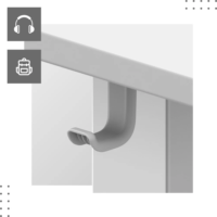 Huzaro MA-Leader 7.6 Elektromosan állítható Gamer asztal 160 x 80 x 72-118 cm - Fehér