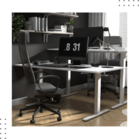 Huzaro MA-Leader 7.6 Elektromosan állítható Gamer asztal 160 x 80 x 72-118 cm - Fehér