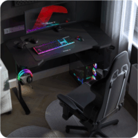 Huzaro Hero 2.6 Gamer asztal 120 x 60 x 56-79 cm - Fekete