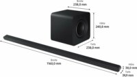 Samsung HW-S810GD Wireless Soundbar 3.1.2 Hangprojektor 330 Watt - Fekete