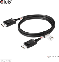 Club 3D CAC-1092 Displayport 2.1 apa - Displayport 2.1 apa Kábel 1.6m - Fekete