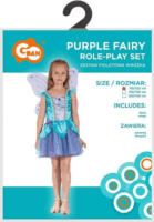 Godan Lila tündér jelmez lányoknak - 120-130 cm