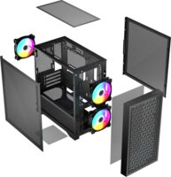 Logic DART PRO ARGB Mini Torony Számítógépház - Fekete