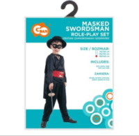 Godan Fekete álarcos jelmez fiúknak - 120-130 cm