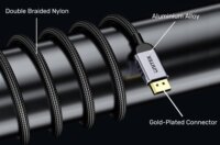 Unitek DisplayPort 2.1 apa - DisplayPort 2.1 apa Kábel 1.5m - Fekete