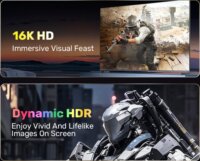 Unitek DisplayPort 2.1 apa - DisplayPort 2.1 apa Kábel 1.5m - Fekete