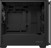 Asus A23 Plus Midi Torony Számítógépház + 4db 120mm ARGB ventilátor - Fekete