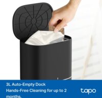 TP-Link TAPO RV30 MAX Robot Porszívó és Felmosó Okos Multifunkciós Dokkolóval - Fekete