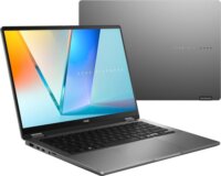 ASUS CONS Vivobook Flip Laptop Szürke (14"Touch / Intel Core Ultra 5-226V / 16GB / 512GB SSD / WIN 11 Home)