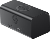 Havit W3041 6 az 1-ben Vezeték nélküli Töltő + Digitális óra 15W - Fekete