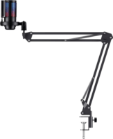 Havit GK50 Pro RGB Streamer/Gamer Asztali Kardioid Mikrofon + Tartókar - Fekete