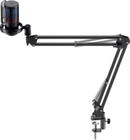 Havit GK50 Pro RGB Streamer/Gamer Asztali Kardioid Mikrofon + Tartókar - Fekete