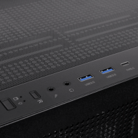 Thermaltake View 270 Plus TG Midi Torony Számítógépház + 3db 120mm ARGB ventilátor - Fekete