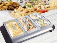 Beper P101TEM002 Büfétálaló melegen tartó funkcióval 63 x 37 x 14 cm - Szürke