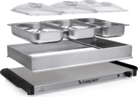 Beper P101TEM002 Büfétálaló melegen tartó funkcióval 63 x 37 x 14 cm - Szürke