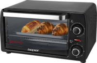 Beper 90.882 Elektromos mini sütő 12L 1050 Watt - Fekete