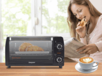 Beper 90.882 Elektromos mini sütő 12L 1050 Watt - Fekete