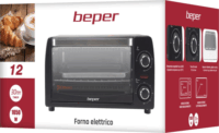 Beper 90.882 Elektromos mini sütő 12L 1050 Watt - Fekete