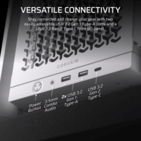 Corsair Frame 4000D Midi Torony Számítógépház - Fehér