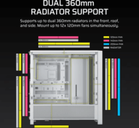 Corsair Frame 4000D Midi Torony Számítógépház - Fehér