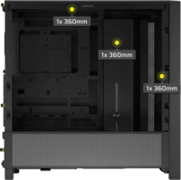 Corsair Frame 4000D Midi Torony Számítógépház - Fekete