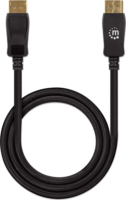 Manhattan DisplayPort 1.4 apa - DisplayPort 1.4 apa Kábel 1m - Fekete