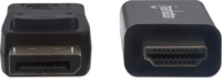 Manhattan DisplayPort 1.2 apa - HDMI 1.4 apa Kábel 1.8m - Fekete