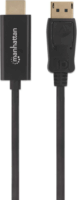 Manhattan DisplayPort 1.2 apa - HDMI 1.4 apa Kábel 1.8m - Fekete