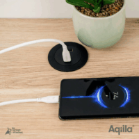 Aqiila CS11USB-C apa - USB-C apa 2.0 Adat és töltő kábel 1m - Fehér