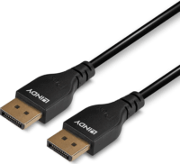 Lindy DisplayPort 1.4 apa - DisplayPort 1.4 apa Kábel 3m - Fekete