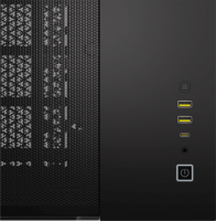 Corsair iCUE Link 2500X RGB Mini Torony Számítógépház + 2db 120mm RGB ventilátor - Fekete