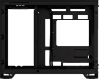 Corsair iCUE Link 2500X RGB Mini Torony Számítógépház + 2db 120mm RGB ventilátor - Fekete