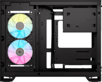 Corsair iCUE Link 2500X RGB Mini Torony Számítógépház + 2db 120mm RGB ventilátor - Fekete