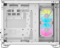 Corsiar iCUE Link 2500X RGB Mini Torony Számítógépház + 2db 120mm RGB ventilátor - Fehér