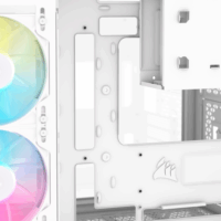 Corsiar iCUE Link 2500X RGB Mini Torony Számítógépház + 2db 120mm RGB ventilátor - Fehér