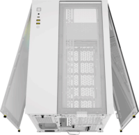 Corsiar iCUE Link 2500X RGB Mini Torony Számítógépház + 2db 120mm RGB ventilátor - Fehér