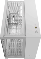 Corsiar iCUE Link 2500X RGB Mini Torony Számítógépház + 2db 120mm RGB ventilátor - Fehér