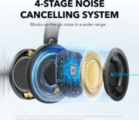 Anker A3062G11 Soundcore Space One Pro Összecsukható Bluetooth Fejhallgató Headset - Fekete