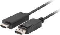 Lanberg DisplayPort 1.1 apa - HDMI 1.4 apa Kábel 3m - Fekete