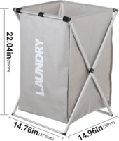 Iris 2464 Összecsukható Szennyestartó 60l - Szürke