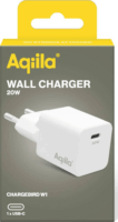 Aqiila Chargebird W1 1x USB-C Hálózati Töltő adapter 20W - Fehér