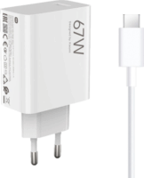 Xiaomi BHR9465EU USB-A Hálózati Gyorstöltő Adapter 67W + 1.5m USB-C Kábel - Fehér