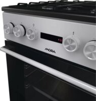 Mora K4255C1S Kombinált 4 zónás szabadonálló Gáz/Elektromos Tűzhely - Ezüst