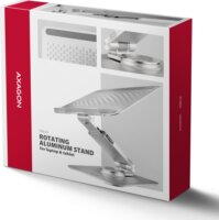 Axagon STND-LR ALU Forgatható Aluminium 10" - 16" Laptop Asztali állvány - Ezüst