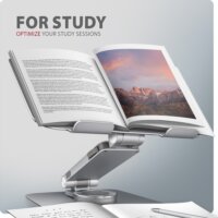 Axagon STND-LR ALU Forgatható Aluminium 10" - 16" Laptop Asztali állvány - Ezüst