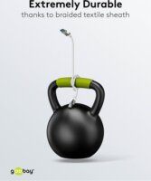 Goobay USB-A 3.0 apa - RJ45 Hálózati Kábel 10m - Fehér